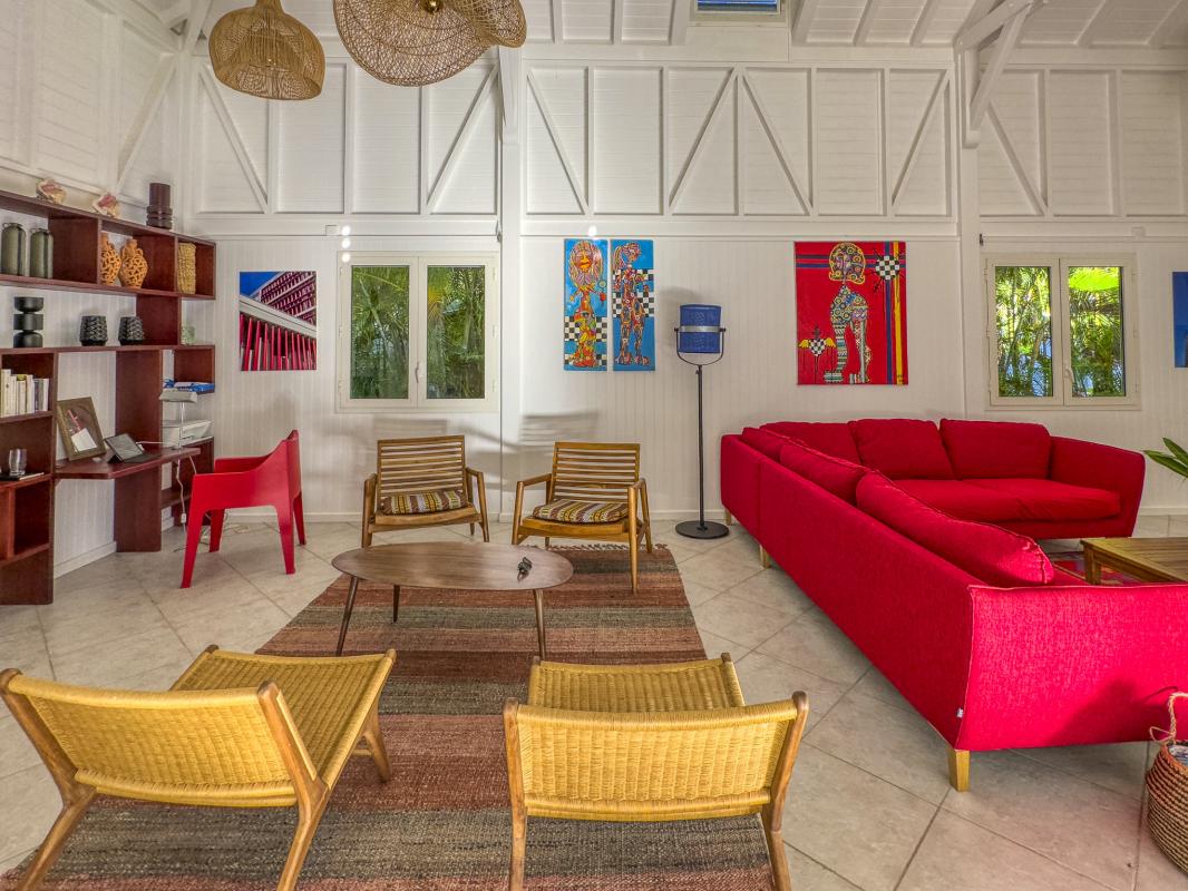 A louer villa 8 personnes Saint François Guadeloupe_ Salon - 11